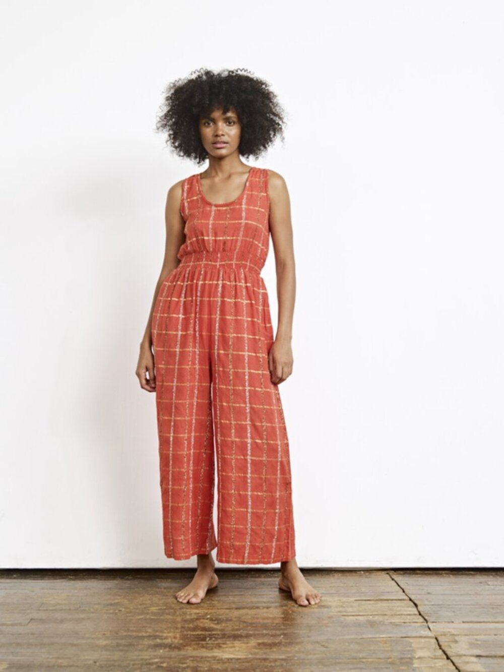 Ace & Jig Ferris 'Aphrodite' Jumpsuit - Red-Orange - Size Medium